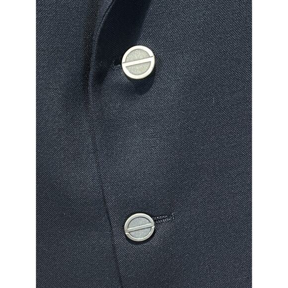 Christian Dior Monsieur 48L Navy Blue Blazer Sport Coat Jacket Patch Pockets - Picture 7 of 16